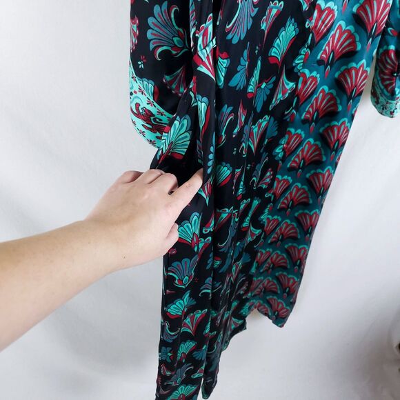 Printfresh Dulce Dress Womens One-Size Plus Kaftan Cocktail Party Maxi Belted - Picture 5 of 12